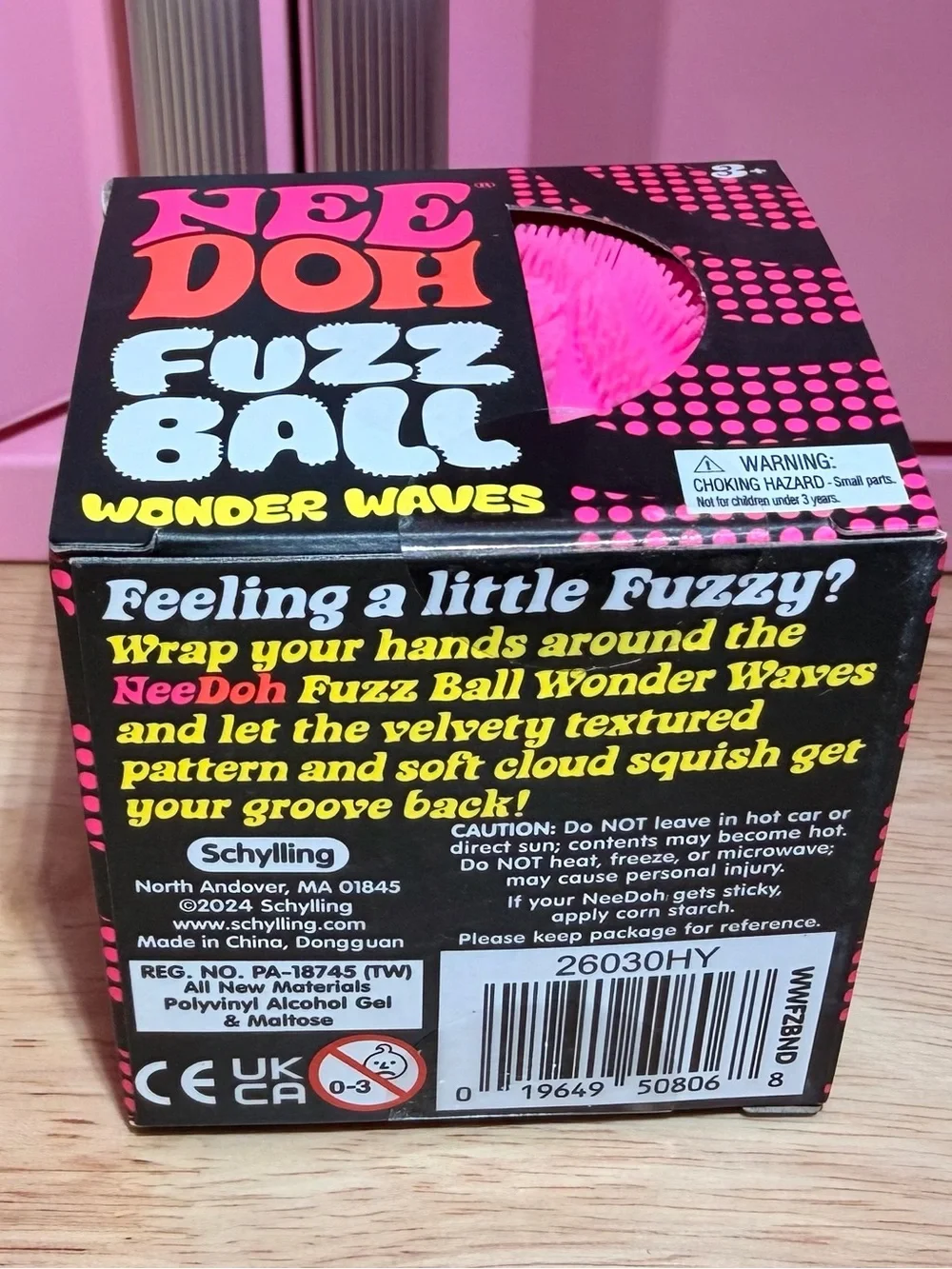 Fuzz Ball Wonder Waves - Pink Sensory Fidget Toy